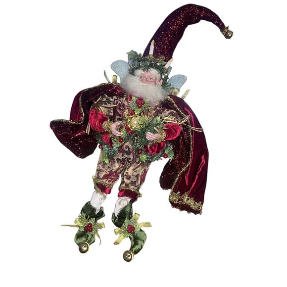 Mark Roberts 22” Fairy Posable Candlelight Crown Red Cape 51-76106 - Picture 1 of 6